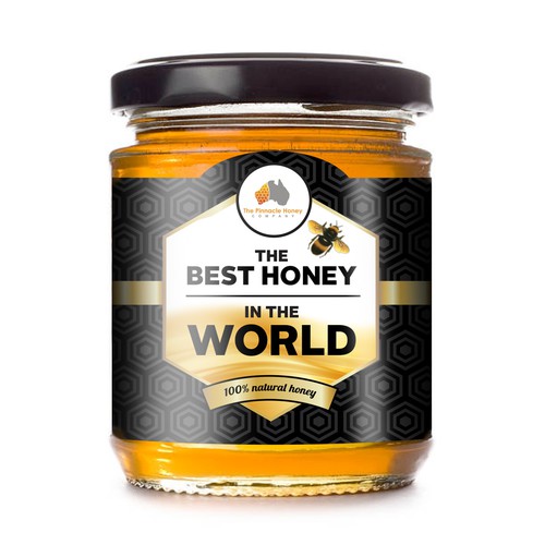 Honey Jar label design