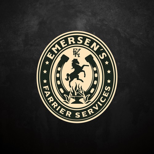 Logo for Emersen- farrier services