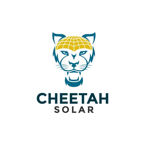 Cheetah logo concept for solar sales company