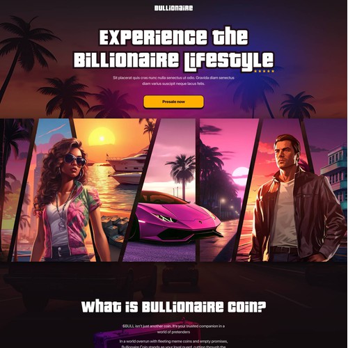 GTA-Inspired Crypto Website Design