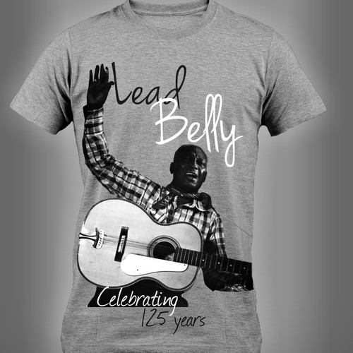 T SHIRT DESIGN FOR ROCK & ROLL HALL OF FAME INDUCTEE LEAD BELLY