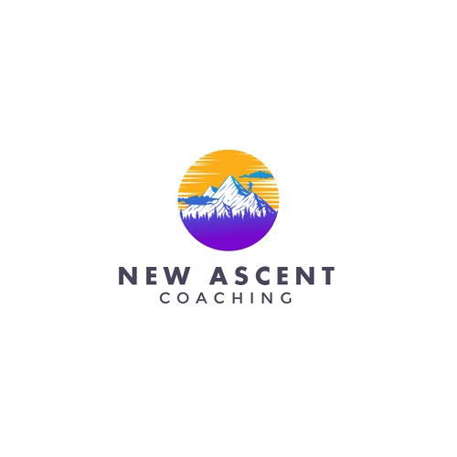 Bright and bold concept logo for coaching and consulting business