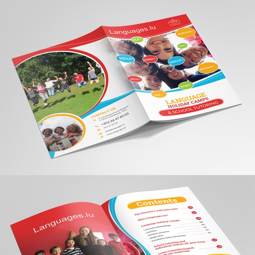 Design THE best Language Holiday Camps brochure