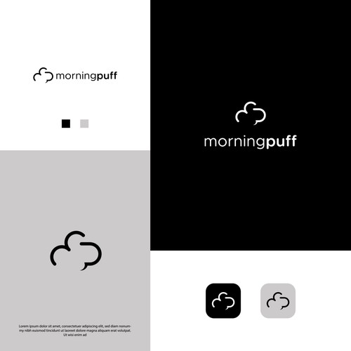 morningpuff logo design