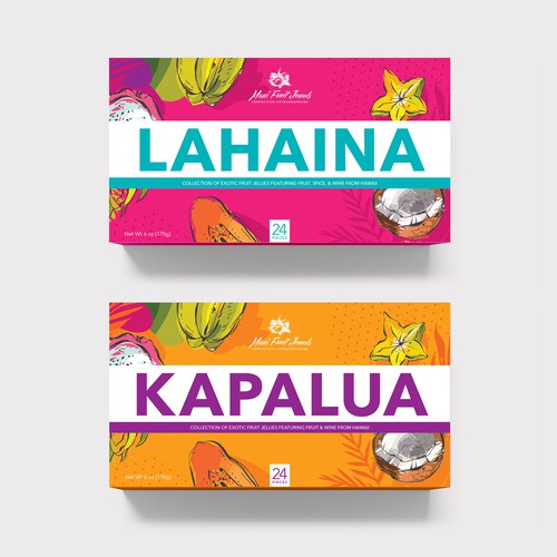 Packaging for a Hawaiian Candy company