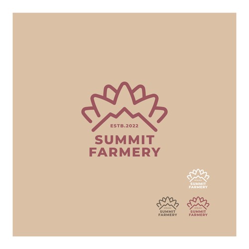 Logo design for a flower farm