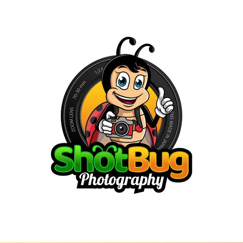 mascot logo for shot bug photography