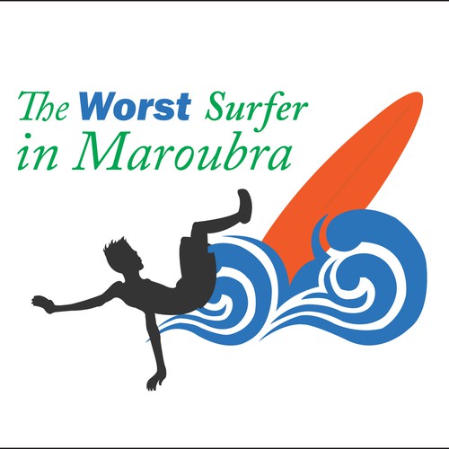 Logo for saturical and fun surfing company in Maroubra.