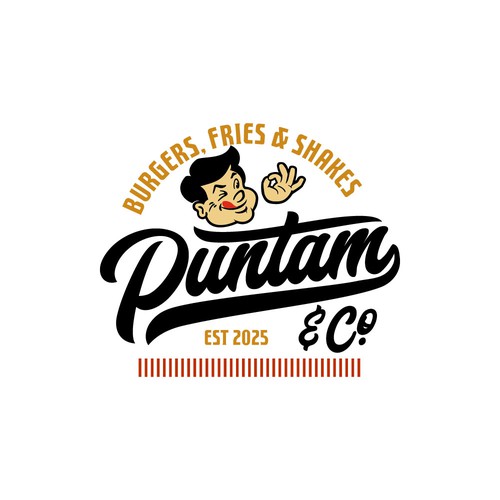 Logo for burger joint. Not used. For sale