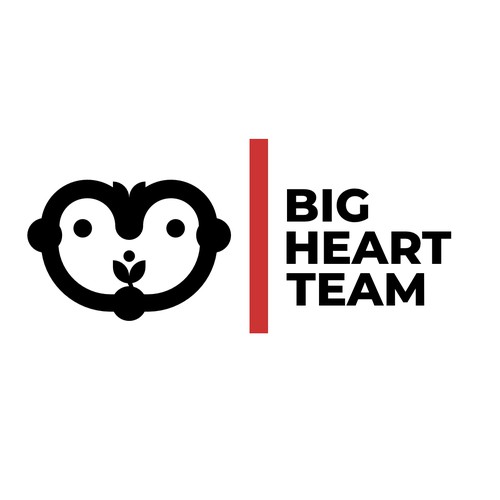 Minimal logo concept for big heart team