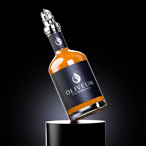 Product Rendering Design for Premium OLIVEUM Hot Sauce