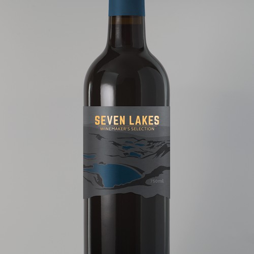 Seven Lakes Label Design