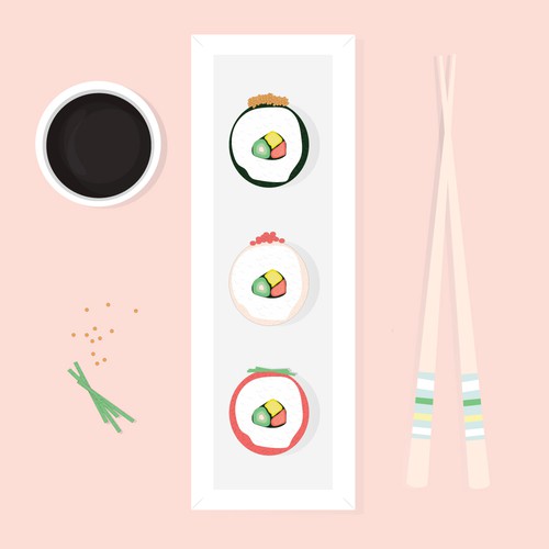 Sushi illustration