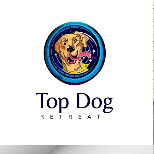 Logo available for customisation and sale.Dog retreat logo