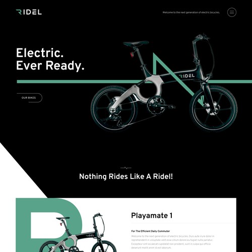 eBikes Homepage Concept