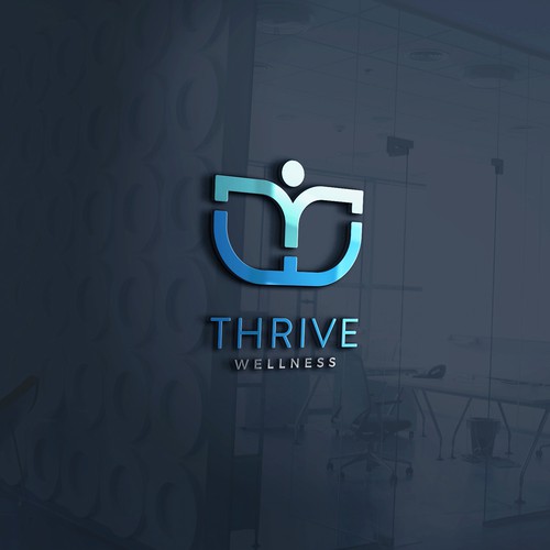 Wellness, calmness and happiness logo concept for Ketamine Integrative Therapy