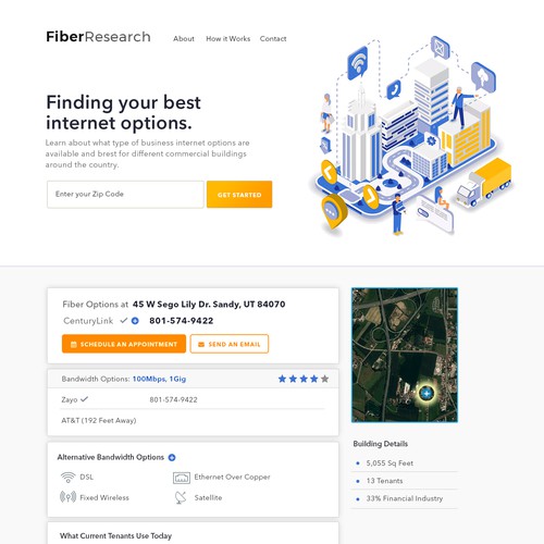 Fiber Internet Commercial Address Website