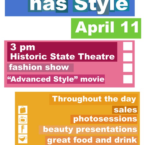 Poster for fashion / retail event