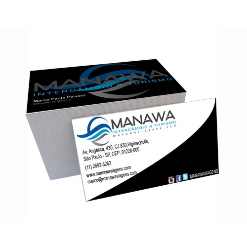 Formal design business card for MANAWA