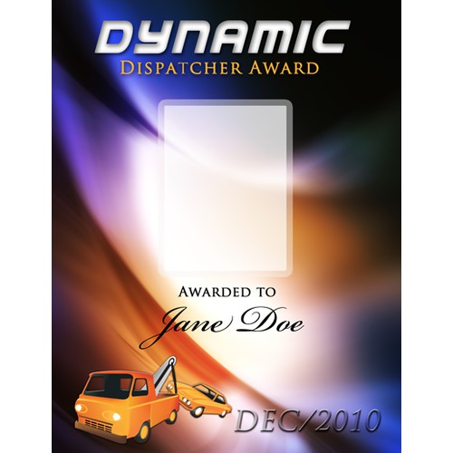  Award Certificate Design - Dynamic Dispatcher