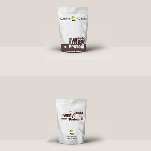 Text better than images, example Packaging for Protein Avenue