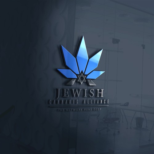 Modern logo for a Jewish Cannabis distributor.