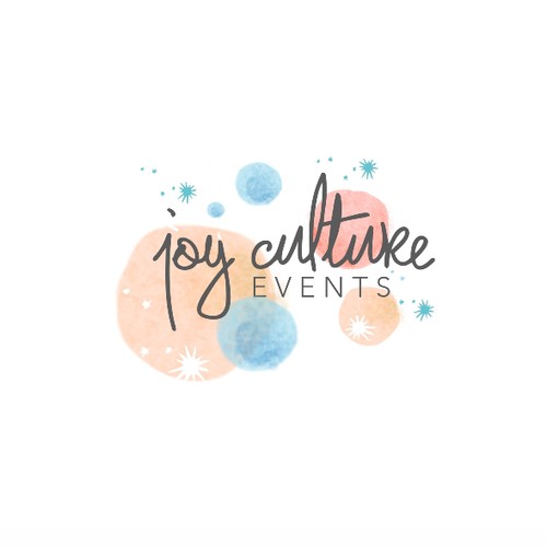 Create a beautiful, festive logo for event planning company Joy Culture Events