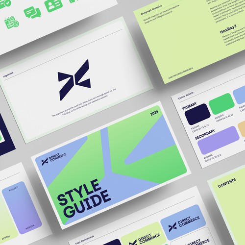 A bold and modern brand identity for Direct Commerce