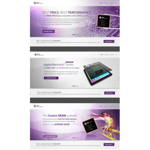 Slider home page design - Semiconductors