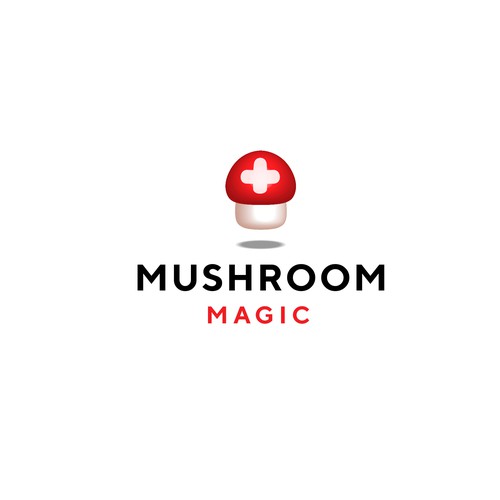 Logo for a mushroom supplement