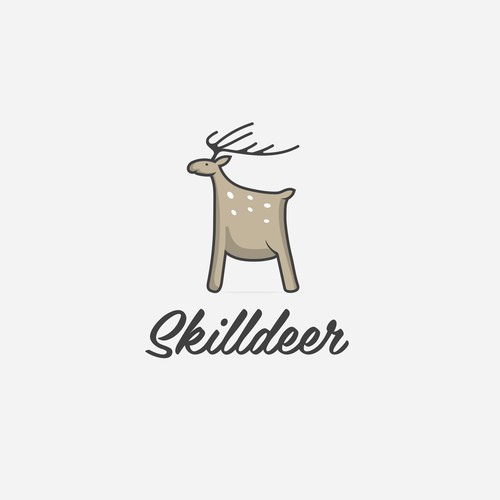 Logo illustration concept Skilldeer