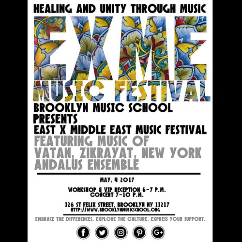 Poster for music Fest.