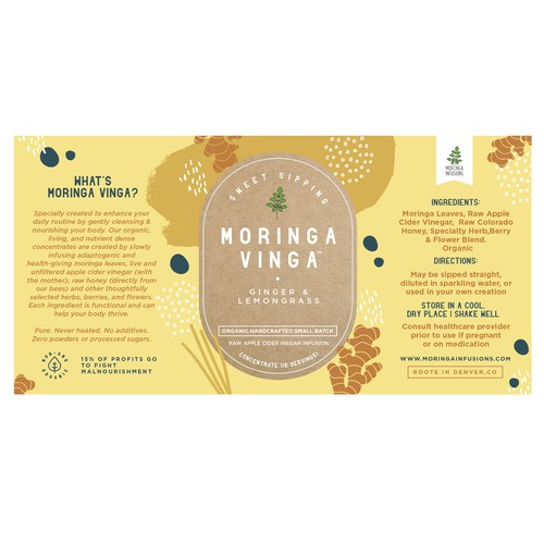 Moringa Vinga label Packging