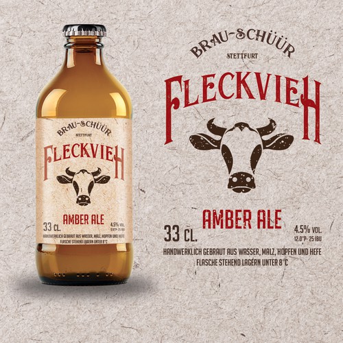 Handcrafted beer label design