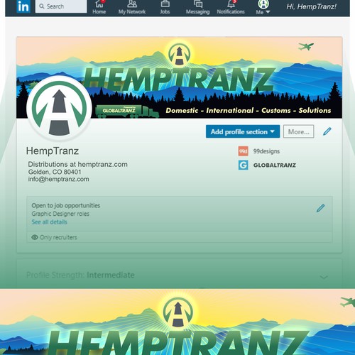 Logo and Social Media pack for HEMPTRANZ