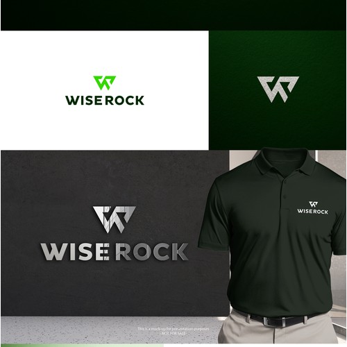 Bold logo for Wise Rock 