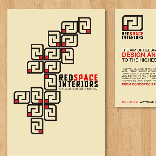 Redspace Interiors need a logo makeover and a quirky clever flyer to impress potential  customers