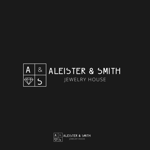 Minimal classic logo concept fo Aleister & Smith