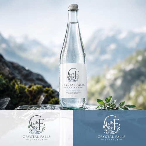 Premium Mountain Spring Water Brand Identity