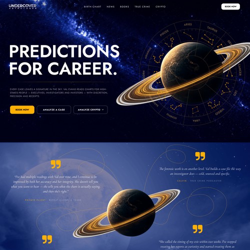 Undercover Astrologer — Spy-Themed Astrology Platform