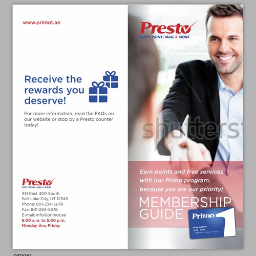 Brochure for Presto