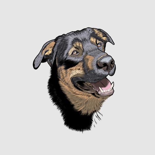 Logo for dog face