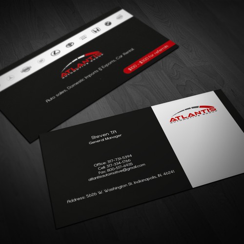 AAA rating Business Card