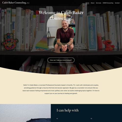 Caleb Baker Counseling Website Design 