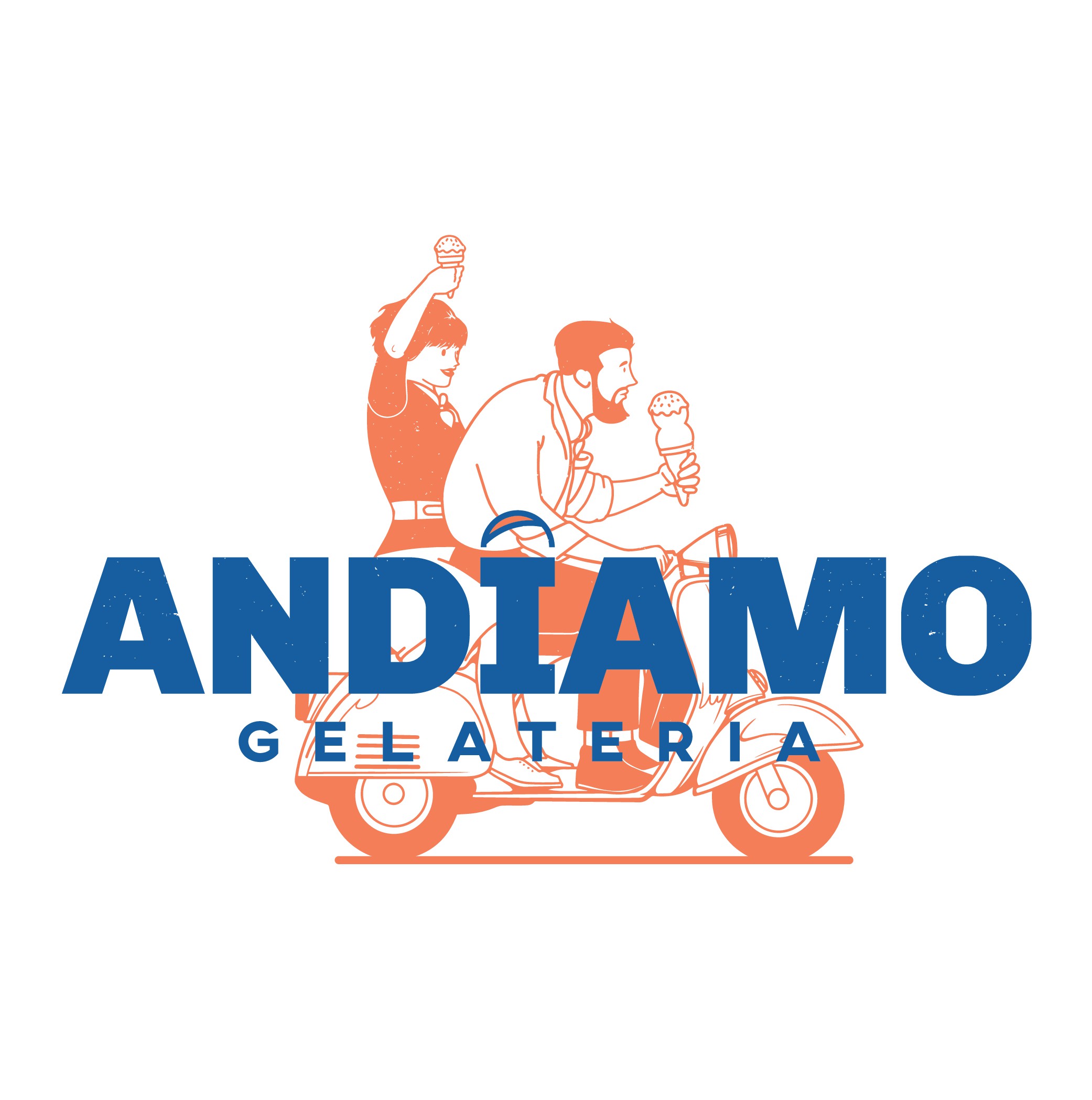 Necesitamos un logo para nuestra heladería, algo divertido y llamativo!