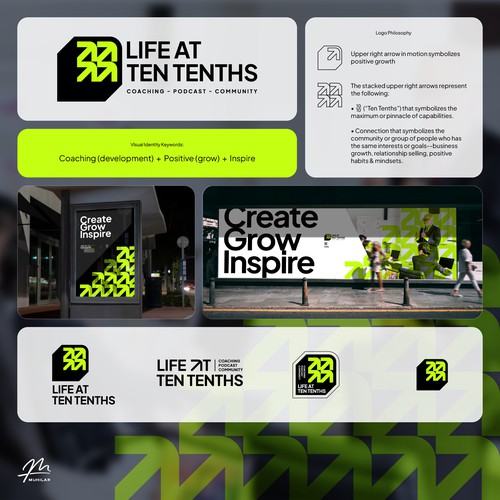 Motivational Logo Design for Life at Ten Tenths