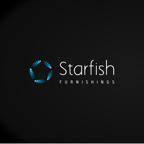 Playful logo for starfish furnishings