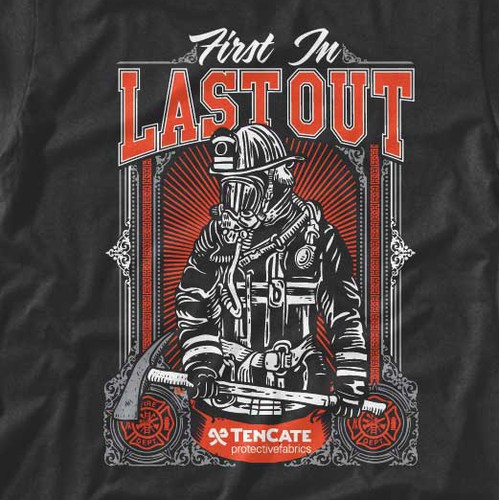 Kick Ass Firefighter's T-shirt Design 