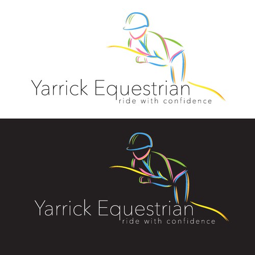Colourful concept for traditional logo