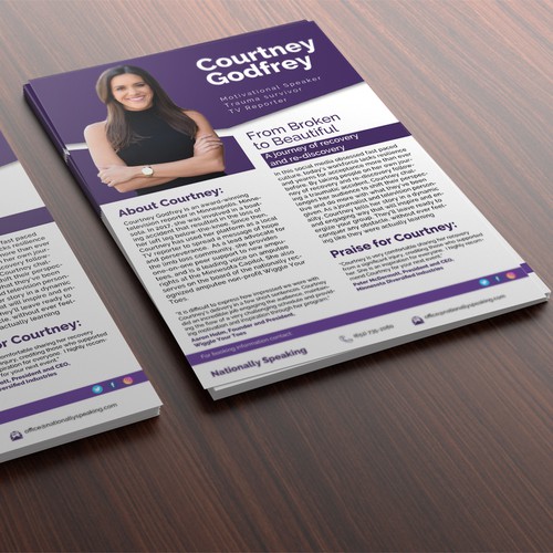Flyer concept for Courtney Godfrey